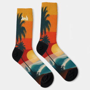 Tropische Strandsocken Socken