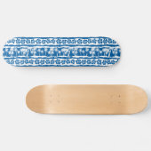 Tropische Streifen aus Palmen Skateboard (Horizontal)