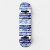 Tropische Streifen - Beach Design Skateboard (Vorderseite)