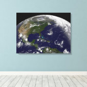 Tropische Stürme auf der Erde. Leinwanddruck (Insitu (Holzboden))