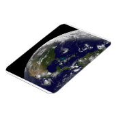 Tropische Stürme auf der Erde. Magnet (Linke Seite)