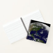 Tropische Stürme auf der Erde. Notizblock (Innenseite)