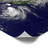 Tropische Stürme auf der Erde. Poster (Ecke)