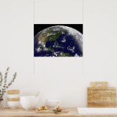 Tropische Stürme auf der Erde. Poster (Küche)