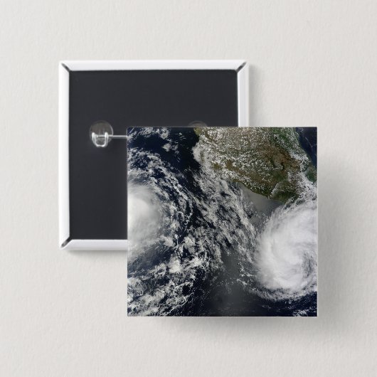 Tropische Stürme Blas und Celia Button (Vorne & Hinten)