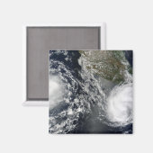 Tropische Stürme Blas und Celia Magnet (Vorderseite/Rückseite)