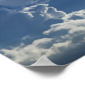 Tropische Sturmwolken Poster (Ecke)