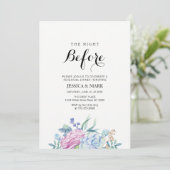 Tropische Sukkulente Probe Abendessen Einladung (Stehend Vorderseite)