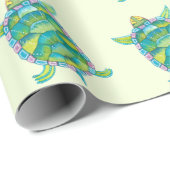 Tropische Suppenschildkröten Geschenkpapier (Rolleneckpunkt)