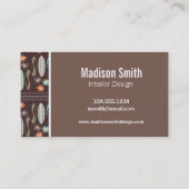 Tropische Surfbretter und Hibiskus Visitenkarte (Rückseite)