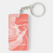 Tropische Surfkoralle Schlüsselanhänger (Rückseite)