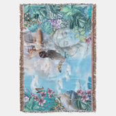 Tropische Surrealismus-Fantasie Decke (Vorderseite Vertikal)