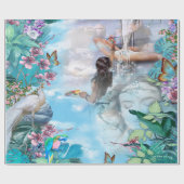 Tropische Surrealismus-Fantasie Geschenkpapier (Flach)