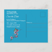 tropische Surreallandschaft Ankündigungspostkarte (Rückseite)