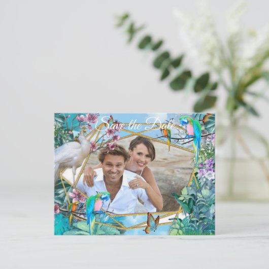 tropische Surreallandschaft Ankündigungspostkarte (Stehend Vorderseite)