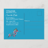 tropische Surreallandschaft Ankündigungspostkarte (Rückseite)