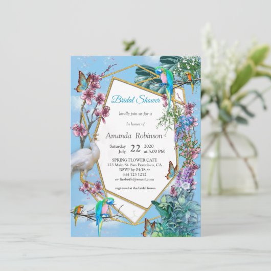 tropische Surreallandschaft Einladung (Stehend Vorderseite)