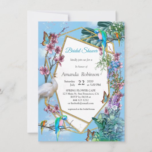 tropische Surreallandschaft Einladung (Vorderseite)