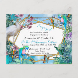 tropische Surreallandschaft Einladungspostkarte