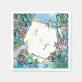 tropische Surreallandschaft Serviette (Vorderseite)