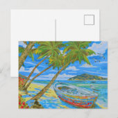 Tropische Szene 2  Postkarte (Vorne/Hinten)