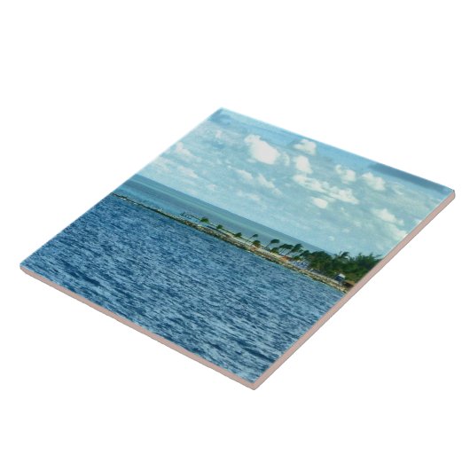 Tropische Szene Fliese (Seite)