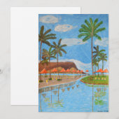 Tropische Szene Postkarte (Vorne/Hinten)
