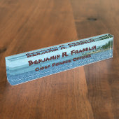 Tropische Szenen-Gewohnheit Namensplakette (Seite)