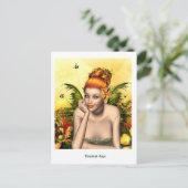 tropische Tage Postkarte (Stehend Vorderseite)
