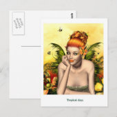tropische Tage Postkarte (Vorne/Hinten)