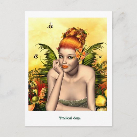 tropische Tage Postkarte (Vorderseite)