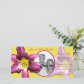 Tropische Taglilie Save the Date (Stehend Vorderseite)