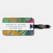 Tropische Tapesteuer II Gepäckanhänger (Rückseite horizontal)