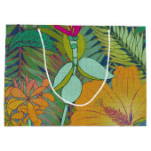 Tropische Tapesteuer II Große Geschenktüte (Rückseite)