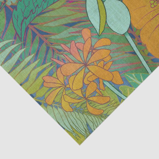 Tropische Tapesteuer II Seidenpapier (Ausschnitt)