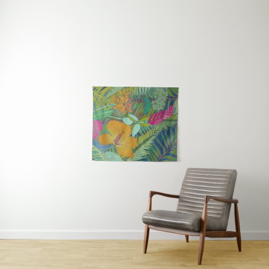 Tropische Tapesteuer II Wandteppich (Beispiel (Horizontal))