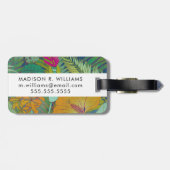 Tropische Tapisserie II Gepäckanhänger (Rückseite horizontal)