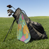 Tropische Tapisserie II Golfhandtuch (Gras)