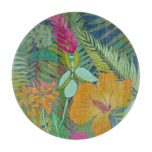 Tropische Tapisserie II Schneidebrett