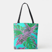 Tropische Tasche aus Palmblättern und Coleus (Rückseite)