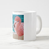 Tropische Tasse am Strand pink Flamingo (Vorderseite Rechts)