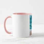 Tropische Tasse am Strand pink Flamingo (Links)