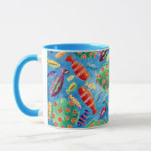 Tropische Tasse des Fischmeers Unterwasser (Links)