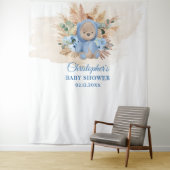 Tropische Teddybär Pampas Palme Babydusche Wandteppich (Beispiel)