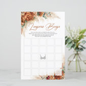 Tropische Terracotta burgundy pampas Lingerie Bing (Stehend Vorderseite)