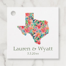 Tropische Texas Hochzeiten Personalisierte Namen u Geschenkanhänger