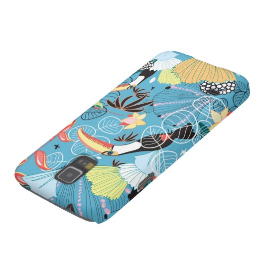 Tropische Textur mit Toucans und Hummingvögeln Case-Mate Samsung Galaxy Hülle (unten)