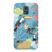 Tropische Textur mit Toucans und Hummingvögeln Case-Mate Samsung Galaxy Hülle (Rückseite)
