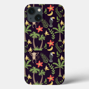 Tropische Tiere nahtlos Muster Affe & Makaw Case-Mate iPhone Hülle