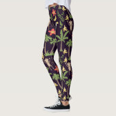 Tropische Tiere nahtlos Muster Affe & Makaw Leggings (Links)
